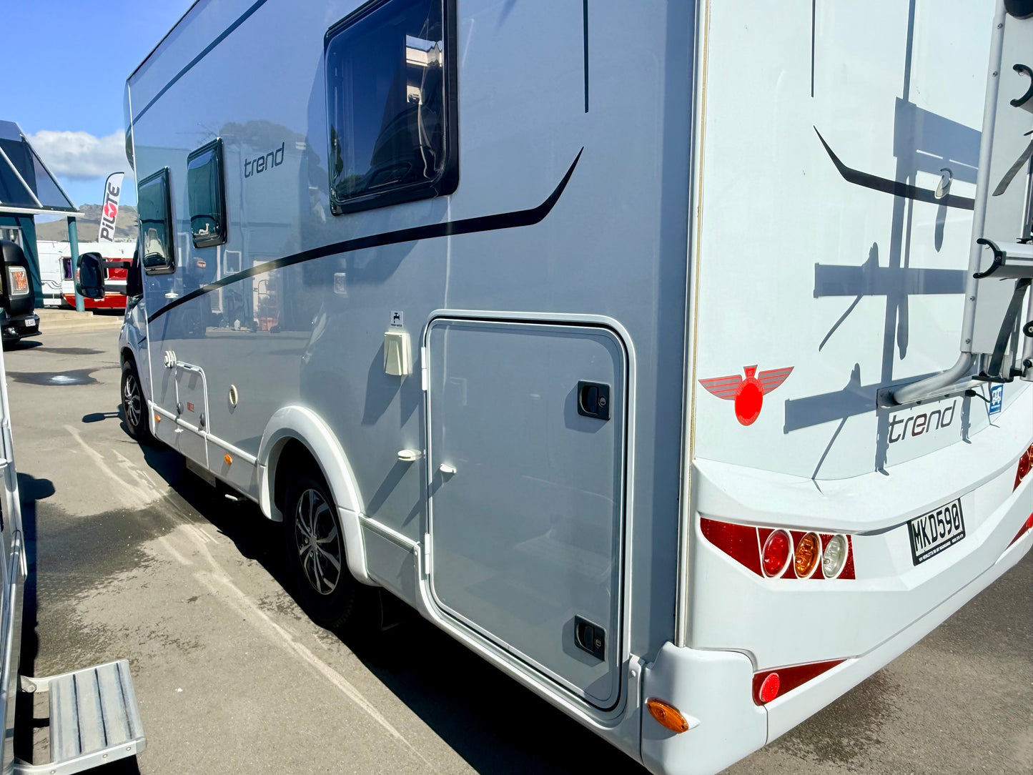 2019 Dethleffs Trend with Island bed plus drop down bed.