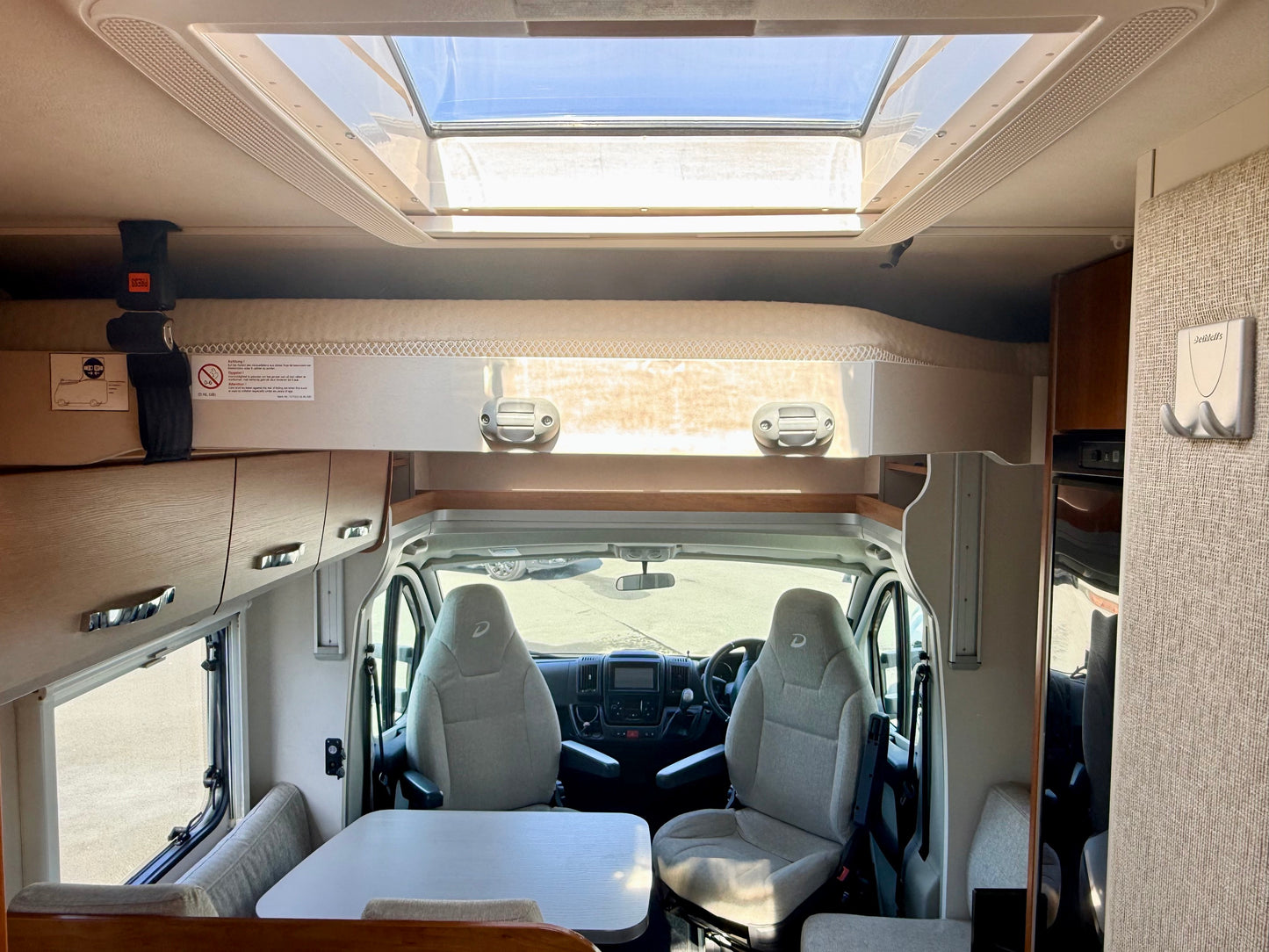 2019 Dethleffs Trend with Island bed plus drop down bed.